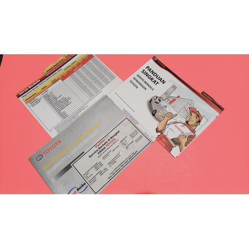 Jual Buku Manual Pedoman Petunjuk Manual Book Toyota Sienta Kota