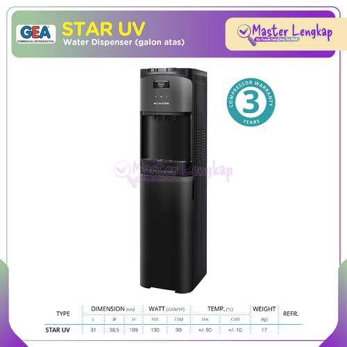 Jual GEA Water Dispenser Star UV Bottom Loading Dispenser Air Galon