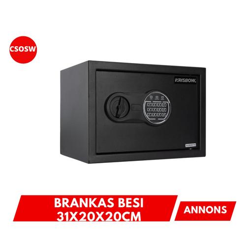 Jual Krisbow Brankas Hitam Besi 20sce 1/3 31x20x20Cm Safety Box Lemari ...