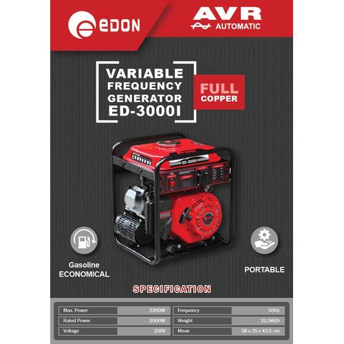 Jual genset 3000 watt VARIABEL FREQUENCY GENERATOR GENSET ED-3000I