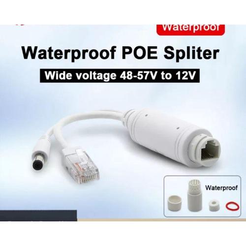 Jual outdoor waterproof DC kabel poe rj45 splitter injector male female ...