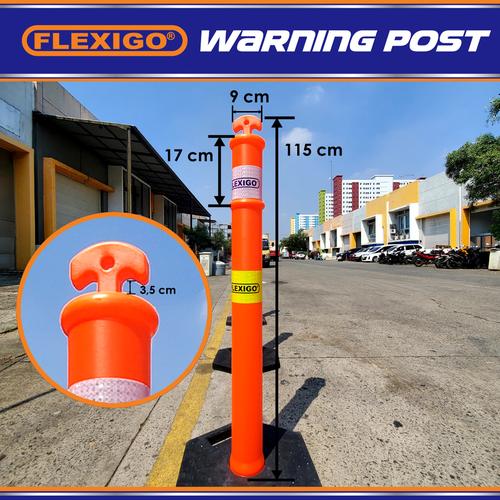 Jual Stick Cone Tinggi 115 cm Plastic Base 6 Kg Siap Pakai ( Sudah