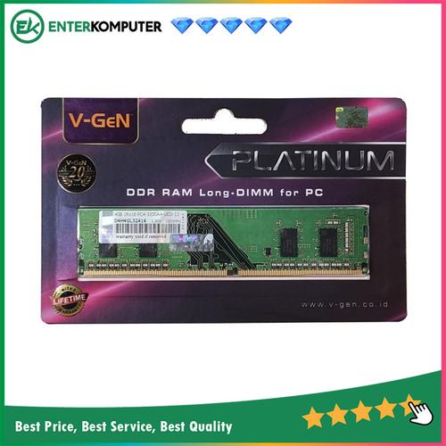 Jual V-GeN Platinum DDR4 4GB PC25600 / RAM DDR4 4GB - Jakarta Pusat ...