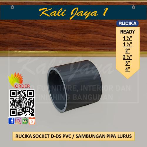 Jual Rucika Socket D-DS PVC / Sok Polos Sambungan Lurus Fitting Pipa ...