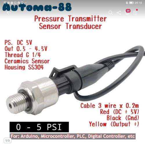 Gas Welding Regulator Pressure Gauges For Argon Gas Pressure Sensor Transmitter Module 0.5-4.5V 0-100/200/500/700KP Continuous Level Transmitter Level Sensors