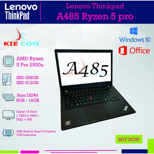 Jual Laptop Gaming Lenovo Thinkpad A485 AMD Ryzen 5 Pro 2500u - 8GB SSD ...