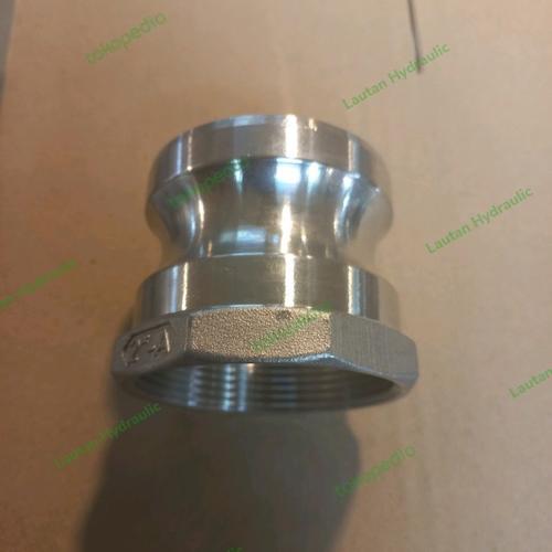Jual CAMLOCK STAINLESS SS 316 DRAT DALAM TYPE A 125 11/4" COUPLING A125 ...