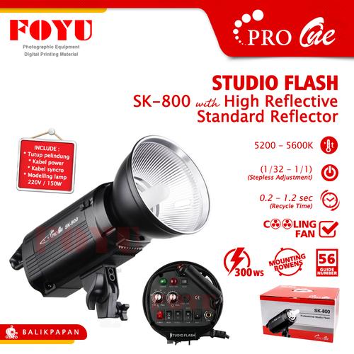 Jual Professional Studio Flash Pro One SK-800 High Standard Reflector ...