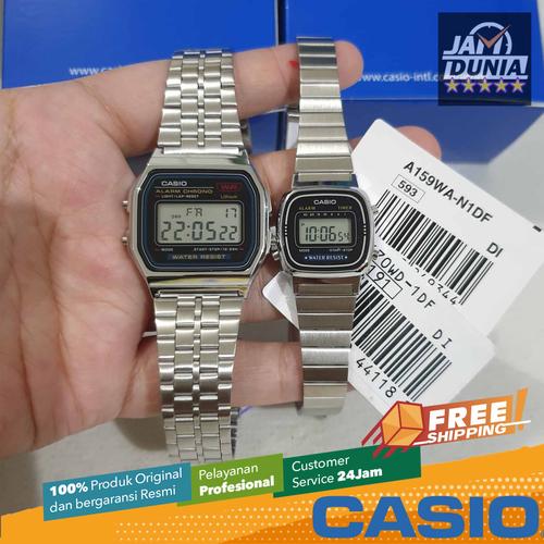 Jual JAM TANGAN COUPLE ORIGINAL CASIO A159 WA N1DF