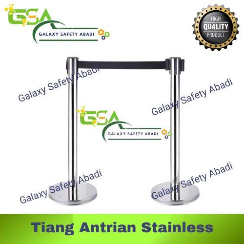Promo Tiang Antrian Stainles Queue Line Standing Barrier + Pita 2M ...