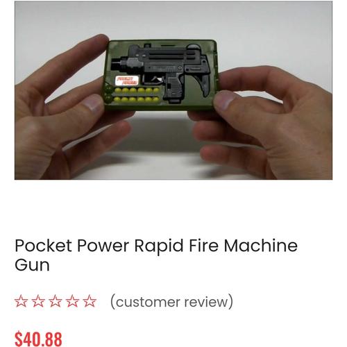 Jual Mainan Pistol - Pocket Power Rapid Fire Machine Gun Bukan SEGA ...