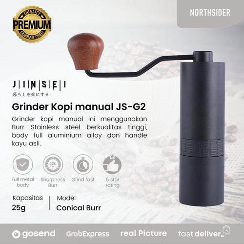 Promo Hand coffee grinder kopi manual metal body stainless steel burr