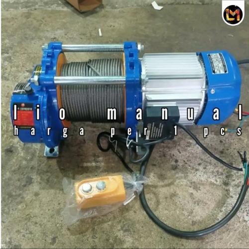 Jual Electric winch hoist WEKA 1 Phase 1500 Seling 30 meter katrol