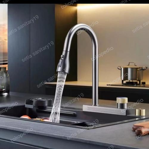 Jual KRAN TARIK/KRAN WATERFALL/KRAN BAK CUCI PIRING PANAS DINGIN ...