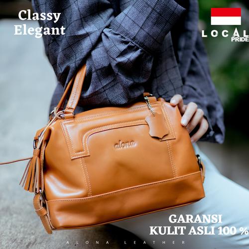 Promo Tas Shoulder Bag Wanita Kulit Asli Tas Samping Wanita Kulit Asli