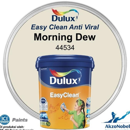 Jual Cat Tembok Dulux Easy Clean Morning Dew 44534 2,5 Liter Mahalini17 ...