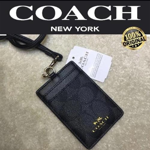 Promo COACH Id Lanyard In Colorblock Signature Canvas 100% AUTHENTIC ...