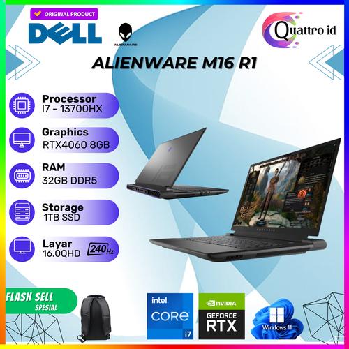 Jual Dell Alienware16 R1 I7 13700HX 16Gb 1TbSsd RTX4060 8GB W11+OHS ...