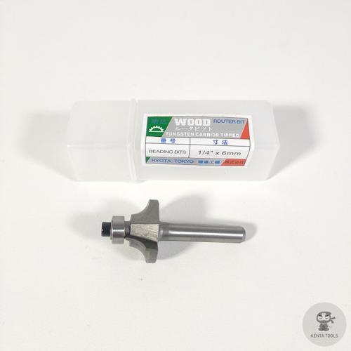 Jual Mata Beading Bit 1/4" 6mm untuk Mesin Profil Kayu Wood Trimmer