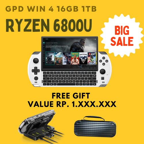GPD Win 4 ホワイト 6800U（中古】GPD WIN4 ［AMD Ryzen 7 6800U