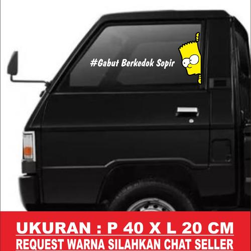 Sticker Kota Jual sticker cutting stiker kata kata pintu kaca pickup truck - Kota ...