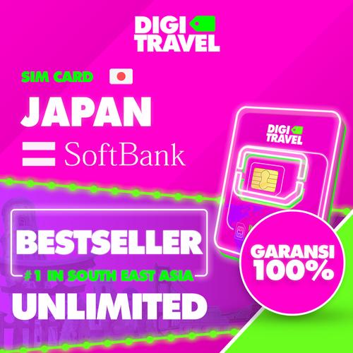 Jual DIGI TRAVEL Sim Card Jepang Sim Card Japan Unlimited Data