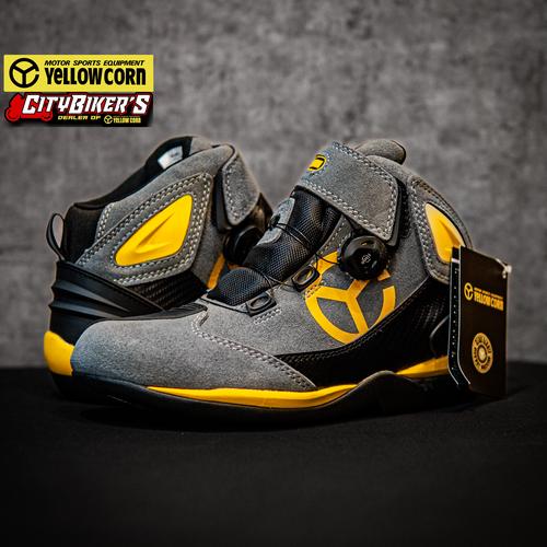イエローコーン スニーカーブーツ YC YS-002ライディングシューズ GM 43 メンズ 27.0 cm Jual Riding Shoes Yellowcorn Ys-003 Gunmetal &frasl; Sepatu Yellow Corn