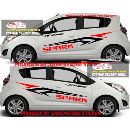 Jual Sticker stiker mobil spark cutting sticker mobil chevrolet spark ...