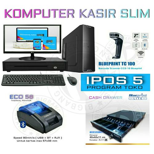Jual PC KASIR SLIM FULLSET (PC+DRAWER+PRINTER+SCANNER+SOFTWARE) - Kota ...