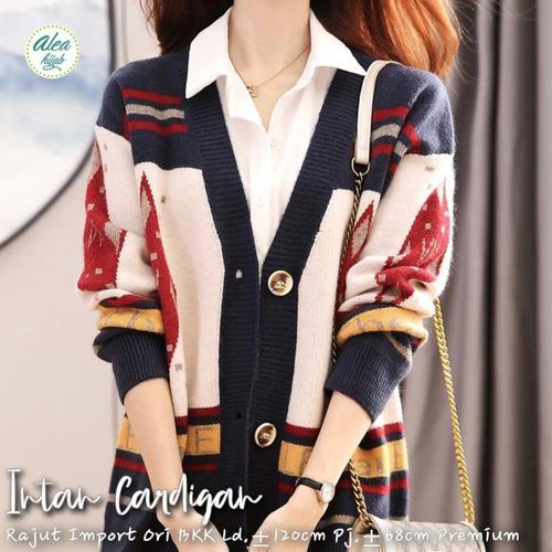 Docking knit cardigan (Riu Rちゃん 遮っ カーディガン)