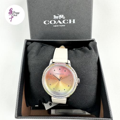 Jual COACH Women's Leather White Watch Kota Administrasi Jakarta