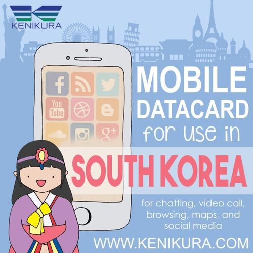 Jual Simcard South Korea kartu data sim card travel kenikura