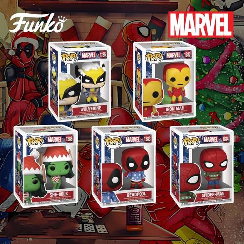 Spider Man Christmas Deadpool Funko Pop New In Box Hallmark Funko