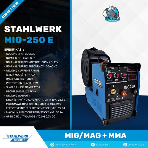 Jual Mesin Las MIG/MAG + MMA 250A merk Stahlwerk tipe MIG-250E - Jakarta Pusat - JuraganLas ...