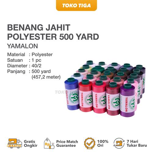Jual Benang Jahit Polyester 500 Yard 450 Meter 40/2 Merek YAMALON - Set