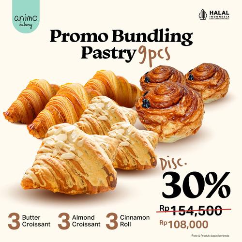 Jual PROMO BUNDLING PASTRY/CROISSANT ANIMO BAKERY 9 PCS Jakarta