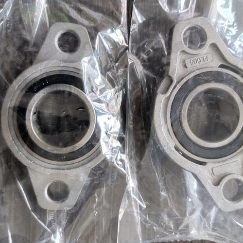Block Flange Pillow Bearing - Zinc Alloy, Multiple Bore Sizes (8mm To 35mm) For Shaft Support