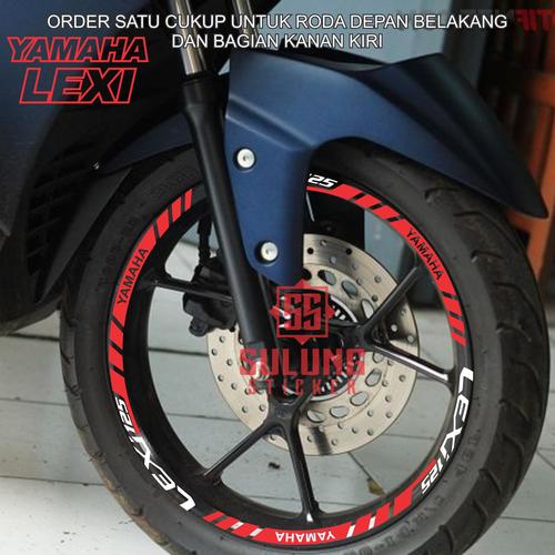 Jual Stiker Velg Motor Variasi Yamaha Lexi 125 Cutting Sticker Pelek ...