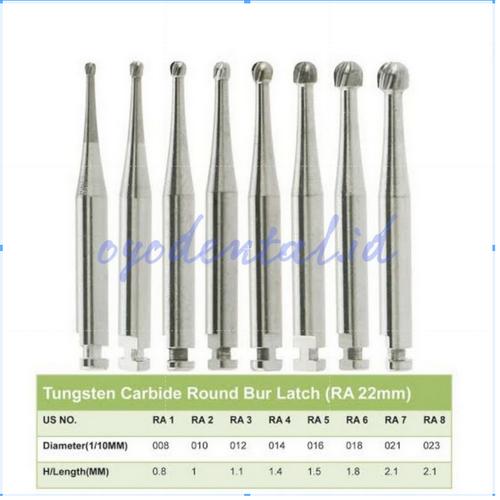 Jual Dental Bur Carbide Tungsten Tulang Round Low speed RA Metal ...