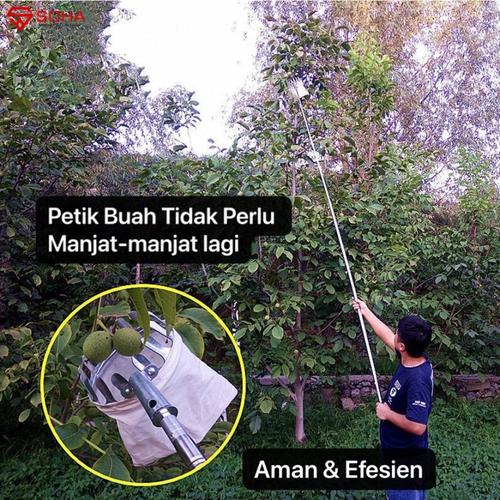 Jual Gergaji Potong Ranting Jaring Net Alat Petik Buah Fruit Picker ...