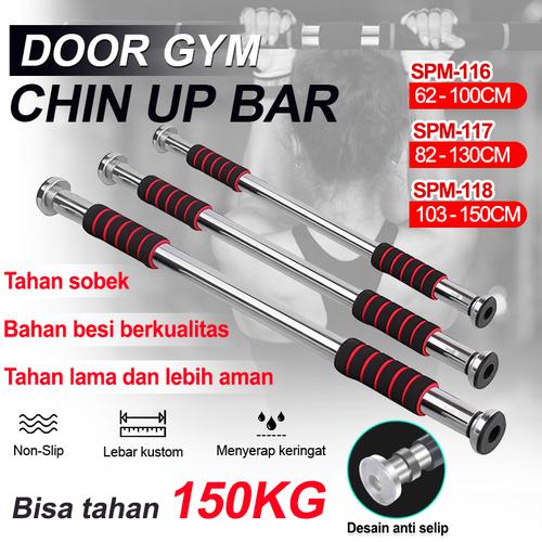 GBPOY Kin up bar Deuropening Chin Up Pull Rod Heavy Home Fitness Deur Fitness Rod Gym Muur Training Horizontale Bar Fitness Apparatuur Krachttraining Pull-Up Bars