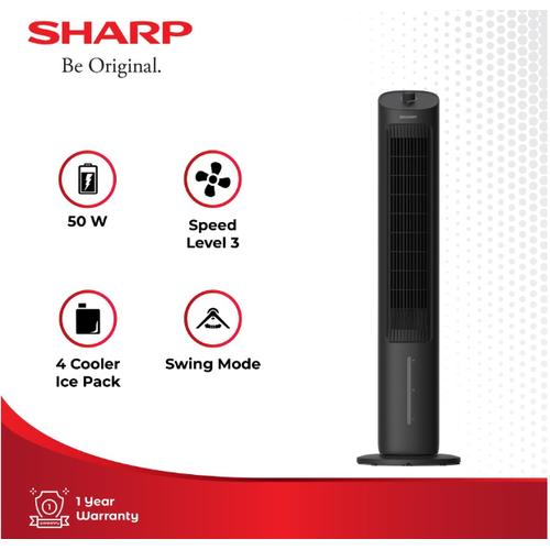 Sharp Wing Fan Jual SHARP Air Cooler Tower Fan 4L Swing Mode 50Watt PJ-R34TY 34TY ...