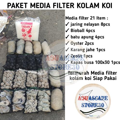 Promo paket media filter kolam Koi siap pakai / Media filter kolam ikan koi Jakarta Timur