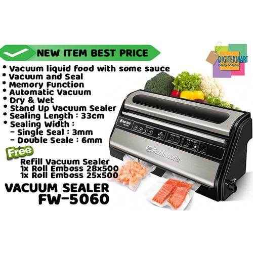 Jual VACUUM SEALER KOMERSIL FRESHWORLD FW-5060 BASAH DAN KERING