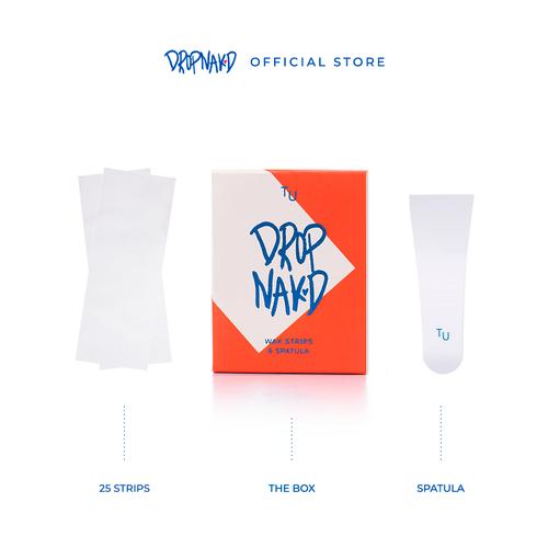 Jual DROPNAKD Wax Strips & Spatula Kertas Waxing Jakarta Pusat