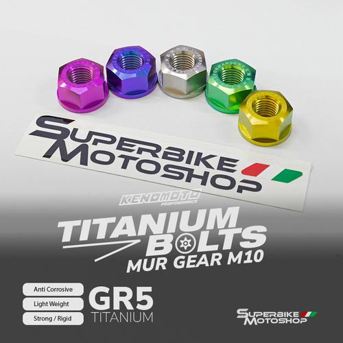 Vite Testa Flangia In Titanio M10 X 1.25 – Lunghezza 50-135mm Per Moto – 1 Pezzo