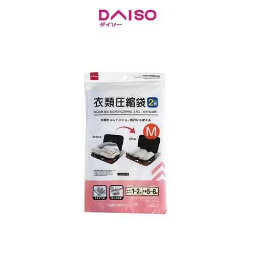 Jual Daiso Vacuum Seal Bag for Clothes 2PCS. With Slider Kota