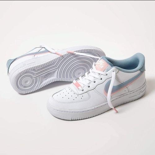 Jual NIKE AIR FORCE LOW LV8 DOUBLE SWOOSH LIGHT ARMORY BLUE