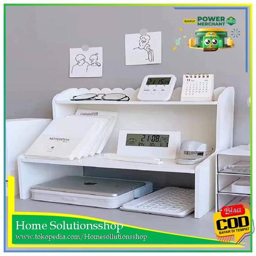 Meja Rack Dept Store Jual Korean Table Rack Desk Organizer / Meja Minimalis Aesthetic / Rak ...