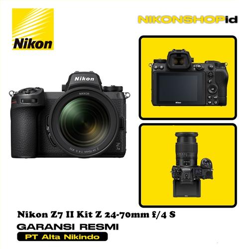Jual Nikon Z7 II Z7II Kit Z 2470mm f/4 S Kamera Mirrorless Garansi